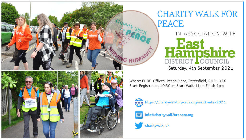 Charity Walk for Peace in association with​ East Hampshire District Council – 2021​