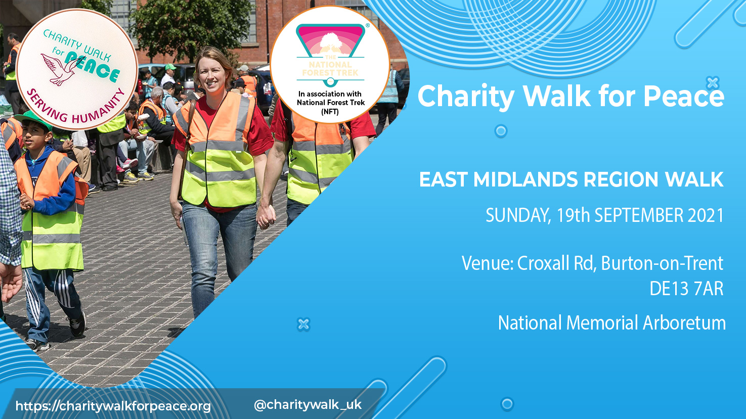 East Midlands Region Walk 2020 2021 Charity Walk for Peace A